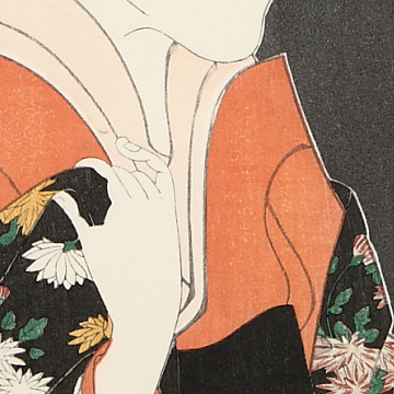 二世瀬川富三郎の大岸蔵人の妻やどり木 東洲斎写楽 復刻版浮世絵