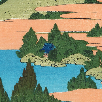 相州箱根湖水 （そうしゅうはこねこすいず） | 浮世絵復刻版画専門店 岩下書店