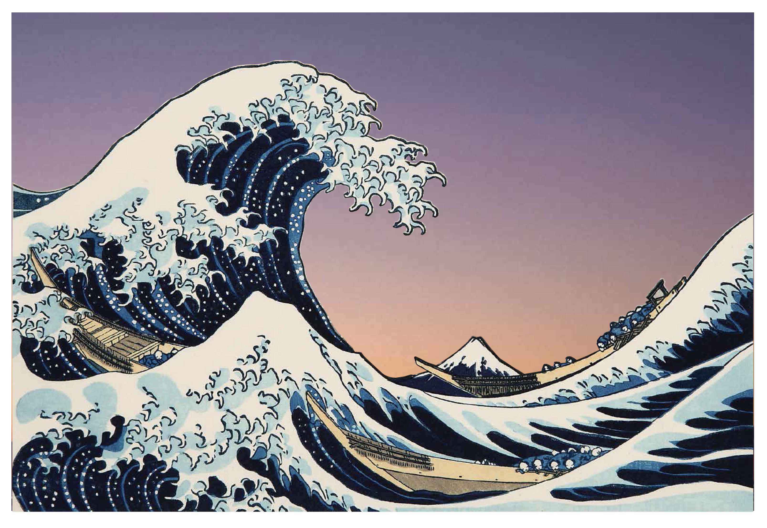 北斎の神奈川沖浪裏、大変身の巻！ | 浮世絵復刻版画専門店 岩下書店