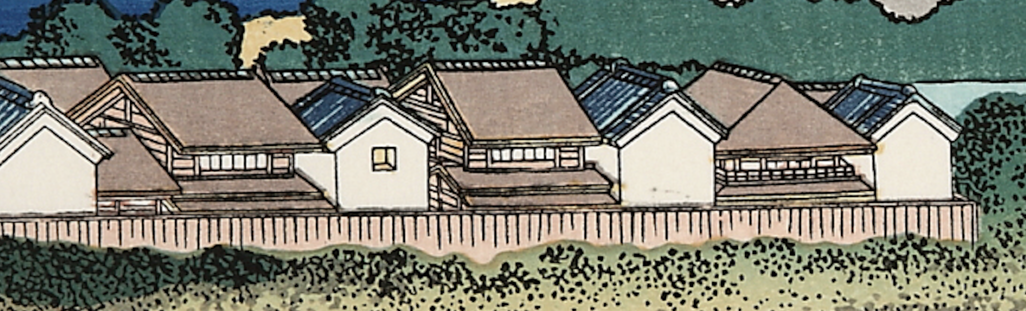 しばしのお別れだぁ お江戸の富士に吉原の町 浮世絵復刻版画専門店 岩下書店