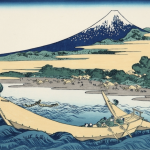 涼感たっぷり、北斎さんの描く波と富士